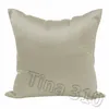 nouveau Simple satin imitation soie Taie d'oreiller canapé couleur pure oreiller housse de coussin mode lumineux décorations de Noël Taie d'oreiller T2I5317
