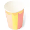 57Pcs set Disposable Tableware Rainbow Paper Party Cup Plate Straw Party Tableware Wedding Decor Birthday Party Supplies2565