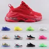 Womens Mens Triple-s 디자이너 신발 플랫폼 스니커즈 Clear Sole Bold 캐주얼 럭셔리 Dad Shoe Collectible Quality Chunky triple s double Foam Sneaker