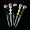 4.9INCH Glas Carb Cap Wax Dabber Tool Heady Colors Vaxolja DAB Stick Carving Tool för DAB Nail and Quartz Nails Dat02