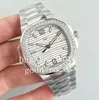 Luxury White Blue Gray 35.2mm Diamond Bezel Women's Automatic Cal.324 Watch Ladies PF Factory 7118 1200A Eta Miyota Date Watches