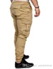 Calça casual masculina lápis calça de moletom longa se encaixa na cintura elástica masculino de roupas esportivas masculinas