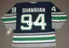 Mens # 94 Brendan Shanahan Hartford Whalers 1995 CCM Vintage Retro Home Hockey Jersey eller Custom något namn eller nummer retro tröja