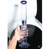 16,5 '' Glass Bong 3 Honeycomb Perc Курильщик для воды с трубкой 18 мм