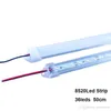 Barra de luz LED DC12V SMD8520 36leds 50cm luz LED rígida 8520 blanco frío/cálido con cubierta de PC lechosa transparente