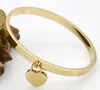 gold double heart bracelet