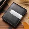 Jinbaolai Men Money Clip Wallet Slim Heliine Leather Sallet Wallet with Card Case Bag Money Clutch Cowhide Men Pres WT82380041