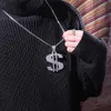 Ny Hip Hop Smycken Halsband Storlek Iced Out Kedjor Cubic Zirconia Koppar Set med Diamanter 18k Guldplätering $ Letter Halsband