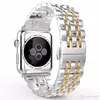 Bracciale di ricambio con cinturino da polso a 7 perline per Apple Watch Ultra 8 49mm 41mm 45mm 38mm 40mm 42mm 44mm Cinturini in acciaio inossidabile serie iwatch 7 6 se 5 4 3 2 1