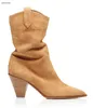 2019 Nieuwe Collectie Vrouwen Enkellaarzen Point Teen Boots Slip op Booties Party Schoenen Dames Western Botas Jurk Booties Lady Footwear