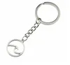 20st/Lot Key Ring Keychain Jewelry Silver Plated Wave Charms hänge för nyckeltillbehör