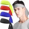 Outdoor Sport Tennis Running Effen Kleur Piraat Hoofdband Unisex Workout Cycling Hoofdband Hoofdband Mannen Sweatband Party Gunst 5.5x105cm