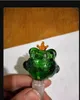 Testa in schiuma di vetro a forma di rana colorata Bong in vetro Bruciatore a nafta Tubi per l'acqua in vetro Piattaforme petrolifere Senza fumo