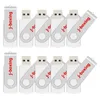 Bulk 10 STKS 8 GB USB Flash Drive Draaibare Duim Pendrives USB 2.0 8 gb Memory Sticks Duim Opslag voor Computer Laptop Multi Kleuren Gratis Verzending