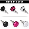 Sport Universal Push Button Billet Hood Pins Lock Kit Zestaw Samochodowy Szybki zatrzask Nowy Dla Forda Mustang 4.6L V8 96-04 PQY-HP31BK