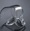 Resistência dupla Boca Escala copo de vidro de alta temperatura transparente caneca de café leite Copos bicos duplos KKA7732