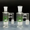 Ужас из стеклянного пепла кальян 14 мм 18 мм мини -лотчики Ashcatcher 45 90 градусов