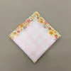 12pcs 43x43cm 60s Lenço impresso Japão Korea Handkerchief Cotton Print Lady Bandana Lengacho fresco