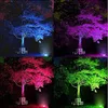 Paisaje al aire libre Iluminación LED 10W RGB Cambio de color Luces de grado impermeables Focos LEDLámpara decorativa de césped con control remoto RF