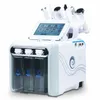 6 진공 페이스 청소 물 산소 제트 껍질 껍질 하이드로 다이아몬드 Dermabrasion Machine 기공 청소기 얼굴 관리 아름다움