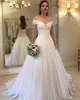 Summer Boho Backless Wedding Dresses A Line Off Shoulders Pleats Chiffon Beach Garden Bridal Gowns Custom Made Plus Size