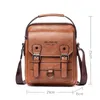 Wysokiej Jakości Mężczyźni Vintage Torby Na Ramię Crossbody Pack Retro Zipper Messenger Torebki Torebki Kobiet Torby / E