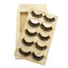 Wholesale 5 pairs eyelashes mink strip lashes dramatic lash natural 3d eyelash makeup false eyelashes cilios maquiagem factory price