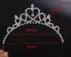 beautiful Headpieces shiny crystal bridal tiara party silver plated crown hairband wedding accessories