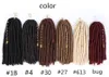 12 inch Bogini Faux Locs Crochet Braids Hair 2 pc / Pack Syntetyczne oplatanie Hair Extensions Soft Dreadlocks z linią