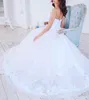 Piękna Koronkowa Aplikacja Suknie Ślubne 2019 Sweetheart Afryki Tulle Plus Size Arabski Vestido De Noiva Suknia Bridal Ball Custom