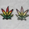 2018 New Arrival 3d Parches Hot Sale Rainbow Leaf Flower For Hippie Boho Retro Iron-on Patch Gay Pride Flag Floral Patches