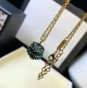 Fashion- des Merveilles bijoux Tête de tigre colorée pendentif en or collier bijoux de luxe cadeau pour hommes et femmes