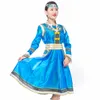 Retro mongolische Kleidung Damenbekleidung Innere Mongolei Volkstanzkostüme mongolisches Kleid Robe Kleid Erwachsene Minderheitenkostüme Kleid