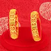 Dubai Bangle Fashion Bangle 18k Yellow Gold Filled Classic Womens Bracelet Wedding Party Luxury Jewelry Gift Dia 62mm(1 pieces)