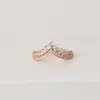 Wilde Prinzessin Wunsch Ring für Pandora 925 Sterling Silber mit CZ Diamant plattiert Roségold Hohe Qualität Charme Damen Ring mit Box