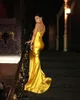 2020 Robes de bal sexy One épaule longues robes de fête de soirée officielles sirène Oscar Robes de célébrités de tapis rouge vestidos de fiesta 5862034