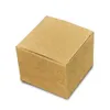 50pcslot 3 färgad 4x4x3cm Kraft Paper Box Foldbar Face Cream Packing Paperboard Boxes smycken Package Salta Bottle Boxes7992416