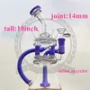 DAB RIG HIGHCOMB narghilè perc bong inebriato rosa banger chiodo colore acqua acqua Bongsoil rigs bongs tubo al quarzo cera dabber narghilè