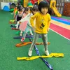 Training der körperlichen Intelligenz, emotionale Lehrmittel, Kindergarten-Outdoor-Aktivitätsspielzeug, buntes Tausendfüßler-Zugseil, 6 m/8 m/10 m