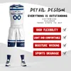 Conjuntos de camisas de basquete masculino personalizado para jovens Uniformes de basquete Derrick Rose Camisa Shorts Impressão gratuita