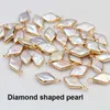 Natural freshwater shaped Baroque pearls edging rectangular drop-shaped single hanging DIY jewelry pearl accessories