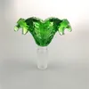 Le plus récent bol en verre vert conception de serpent 14 MM 18 MM joint bol à fumer pièce tête couleur mâle bol en verre herbe tabac verre eau bangs Dab Rigs