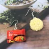 Creative Instant Noodles Dangle Oorbellen Hars Zomer Vakantie Sieraden Fast Food Leuke Chinese Noodle Earring Gift278x