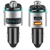 BC42 USB CAR FAST CHARGER BLUETOOTH 5.0 FMトランスミッターMP3プレーヤーの車アクセスはTF/Uディスクをサポートしています