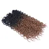 LANS Cheveux Synthétiques 18 pouces Ombre Tressage Cheveux Faux Locs Bouclés Crochet Extensions de Cheveux 70gpcs Doux Dreads Crochets Tresses Dreadlo7021156