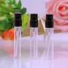 Mini flacons de parfum en verre de 2 ml, bouteille en verre de 2 ml, flacons d'échantillons rechargeables, petit flacon de pulvérisation d'atomiseur Containe