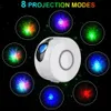 USB Remote Starry Galaxy Projector Laser Stage Lamp for Disco DJ LED Night Light Sky Ocean Wave Projection Led Atmospher Decor