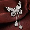 luxury brooch designer brooches jewelry fashion zircon setting pins pearl brooches Titanium with silver plated for men and women N8727411