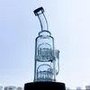 Mini Water Glass Bong 12 Arms Tree Perc Small Oil Dab Rigs Double Tree Percolator Water Pipes 14mm Female Joint With Bowl