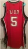 Kalifornien Basketball-Trikots College New Jersey Jason 5 Kidd Throwback-Trikot Net Mesh genähte Stickerei benutzerdefinierte große Größe S5XL